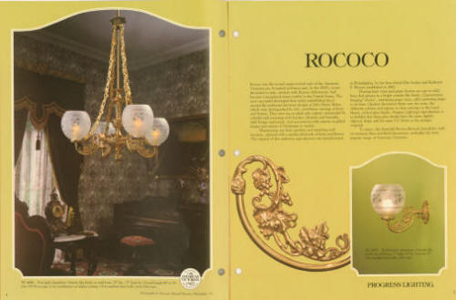 Page from Progress Lighting Catalogue